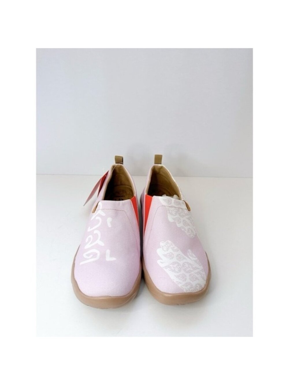 Size 10 Thai Smile Pink Canvas Slip-On Shoes Women’s Casual Comfort Flats
